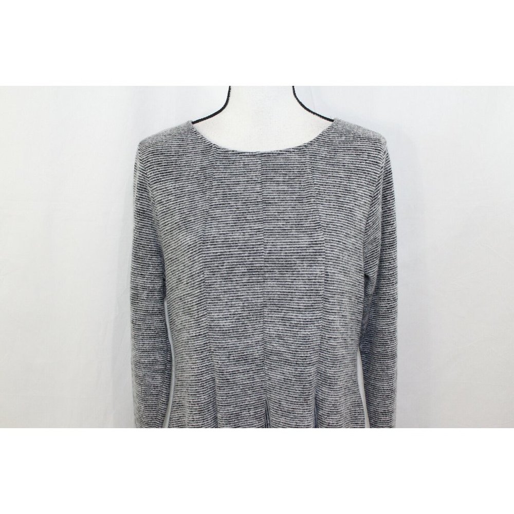 NWT Dolan Anthropologie Womens Grey Piper Fit and Flare Dress Medium - Picture 2 of 5